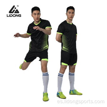 Kit de diseño personalizado Juvenil de uniformes de fútbol negro juvenil